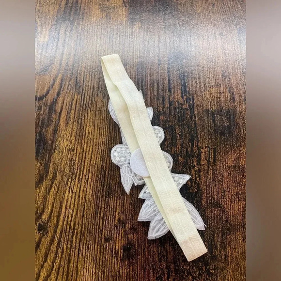 Floral rhinestones design christening/especial occasions Babygirl headband - Picture 8 of 12